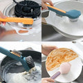 3-in-1 Multi-Purpose Kitchen Cleaning Brush with Scraper and Sponge Handle