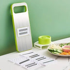 5-in-1 Multifunctional Vegetable Chopper & Slicer with Interchangeable Blades