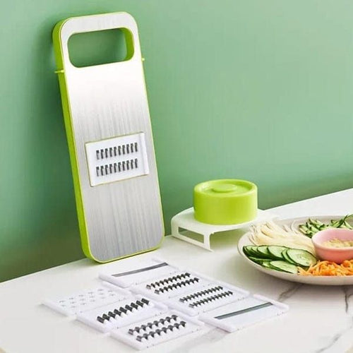 5-in-1 Multifunctional Vegetable Chopper & Slicer with Interchangeable Blades